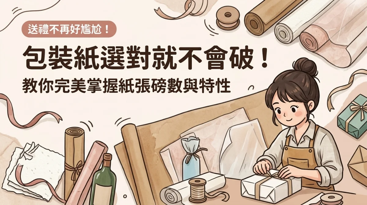 包裝紙怎麼選才好包示意圖