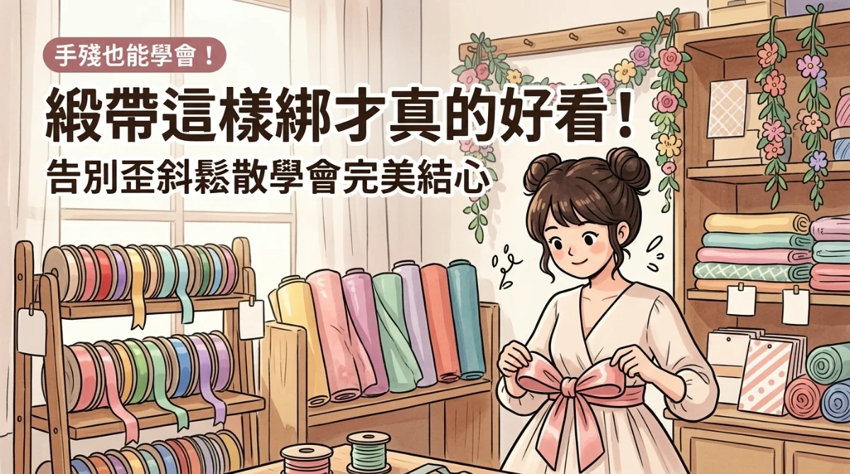 緞帶蝴蝶結怎麼綁才好看示意圖